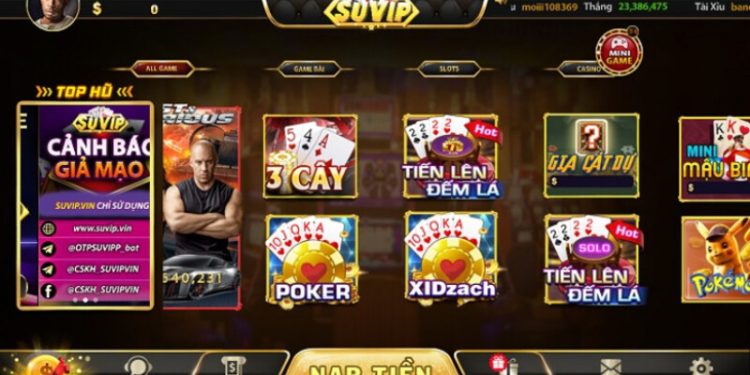 Nạp tiền suvip nhanh chóng với đa dạng phương thức