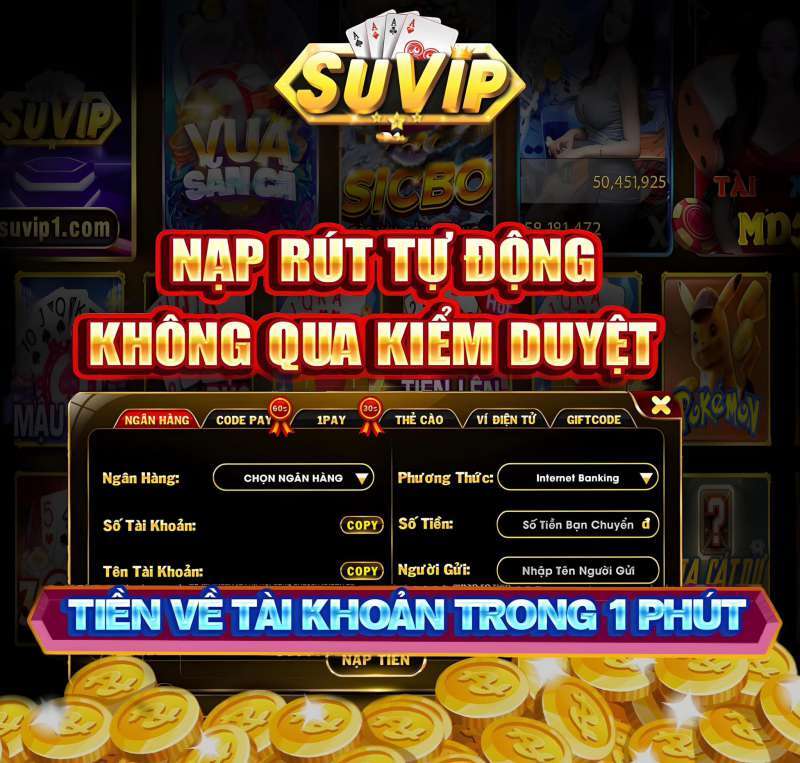 Những điểm cần lưu ý khi tiến hành nạp tiền suvip