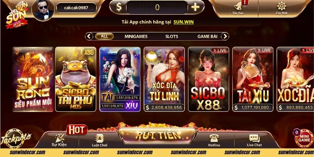 Sunwin: Cổng game bài đổi thưởng uy tín hàng đầu - Đăng ký ngay! 3 Giao diện của Sunwin được thiết kế với phong cách hiện đại