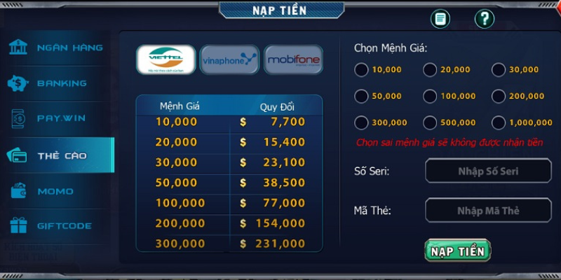 B52CLUB Việt Nam lựa chọn của nhiều game thủ 7 Nạp và rút tiền B52CLUB
